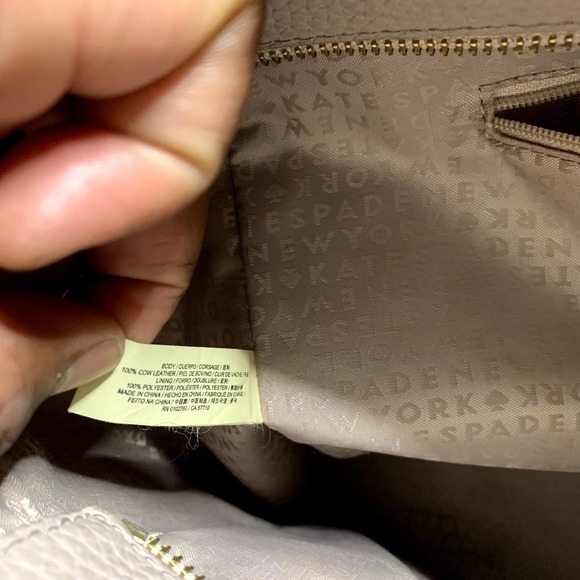 Kate Spade Leather Tan Beige Double Strap Chester Street Allyn Satchel Handbag - Picture 5 of 14